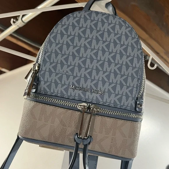 Michael Michael Kors XS Messenger Leather Backpack NWT MICHAEL Michael Kors Sable Extra Small Signature Logo  main image 3